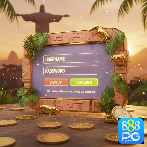 Ilustração de Explore o mundo dos jogos de slots no 888pg