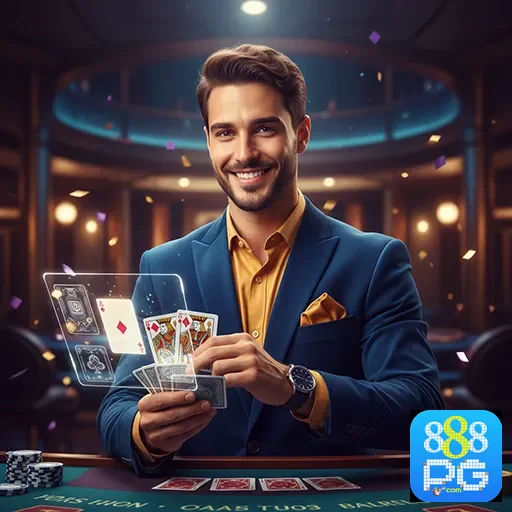 Ilustração de Explore os Slots e Serviços VIP na 888pg